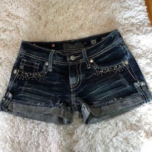 Denim shorts